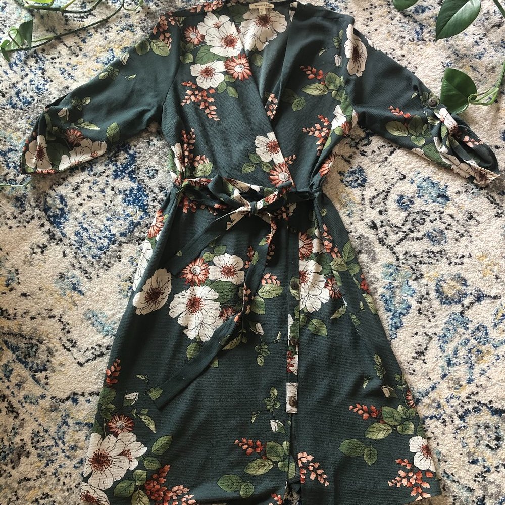Juniors Blue Floral Dress size XL